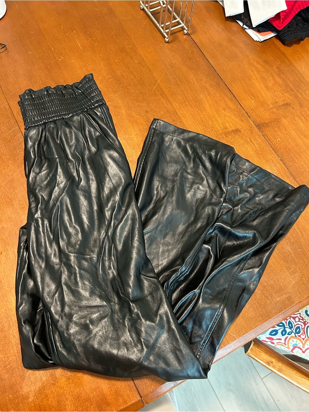 JOIE faux leather pants XS